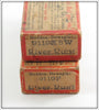 Heddon Black Shore & Perch River Runt Empty Brush Box Pair