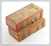Heddon Black Shore & Perch River Runt Empty Brush Box Pair