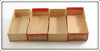 Heddon Black Shore & Perch River Runt Empty Brush Box Pair