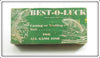 Vintage South Bend Best O Lucky Empty Lure Box 580 BW 