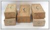 Helin Flatfish Empty Box Lot Of Five