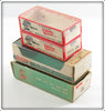 Heddon Cobra, Meadow Mouse & Big Bud Empty Box Lot Of Four