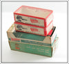 Heddon Cobra, Meadow Mouse & Big Bud Empty Box Lot Of Four