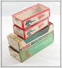 Heddon Cobra, Meadow Mouse & Big Bud Empty Box Lot Of Four