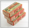 Heddon Midgit Digit Empty Box Lot Of Three