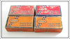 Vintage Shakespeare Swimming Mouse Jr Empty Lure Box Lot Of Four