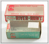 Vintage Heddon Midget River Runt & Jointed River Runt Empty Box Pair