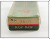 Paw Paw Red Head White Flap Jack Empty Box 3604