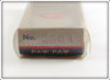 Paw Paw Red Head White Old Wounded Minnow Empty Box 2504
