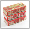 Heddon River Runt Empty Box Lot Of Three