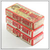 Heddon River Runt Empty Box Lot Of Three
