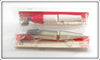 Creek Chub Red Head White & Silver Flash Plastic Jointed Husky Pikies In Package