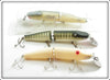 Creek Chub Silver Flash, Pikie Scale & White Plastic Jointed Husky Pikie Lot