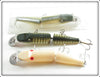 Creek Chub Silver Flash, Pikie Scale & White Plastic Jointed Husky Pikie Lot