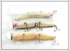 Creek Chub Silver Flash, Pikie Scale & White Plastic Jointed Husky Pikie Lot