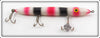 Vintage Ed Latiano Red & Black Striped Torpedo Lure