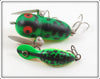 Heddon GRA Fluorescent Green Crawdad Tiny Crazy Crawler & Mini Tad Pair