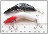 Heddon Black Shore & Red Head White Tadpolly Spook Pair