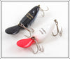 Heddon Black Shore & Red Head White Tadpolly Spook Pair
