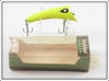 Vintage Heddon Yellow Anchovy Hedd Plug Lure In Box 880 YF