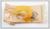 Vintage Huron Brand Yellow Sally Fly Rod Lure In Package