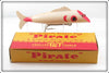 Vintage Troller Tackle Co Red Gill Pirate Lure In Box