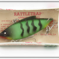 Vintage Red River Lures Green Crawdad Rattletrap Lure In Box