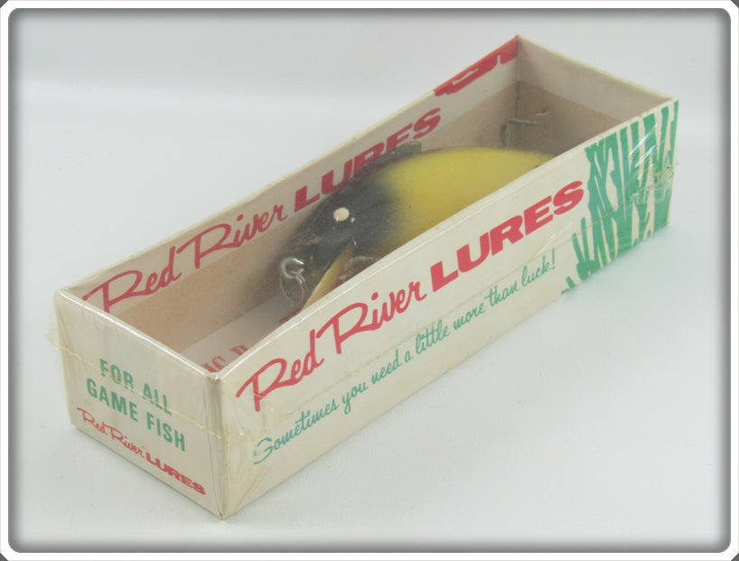 big r fishing lures Red River Lures Yellow & Black Big R The Pregnant Guppy Lure In Box