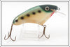 Vintage Crane Bait Green Scale Black Spots Musky Bait