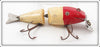 Vintage Creek Chub Red Head White Wigglefish Lure 2402