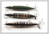 Heddon Dying Flutter Lot Of Three