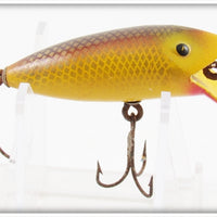 Vintage American Bait Co Gold Scale Wiggle Witch Lure