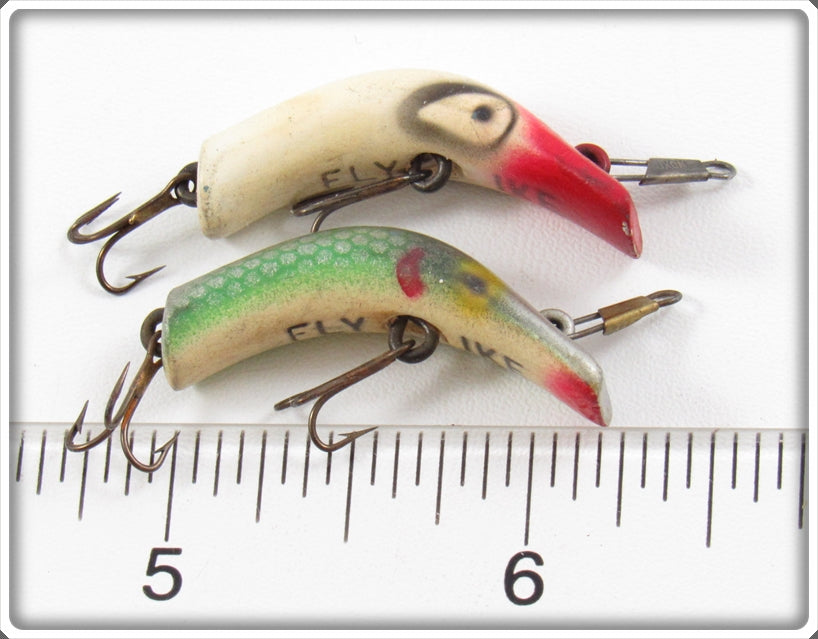 antique lazy ike fishing lure KAUTZKY CO. FLY IKE BLACK SCALE Toad Tackle Lot - (5) Vintage Kautzky