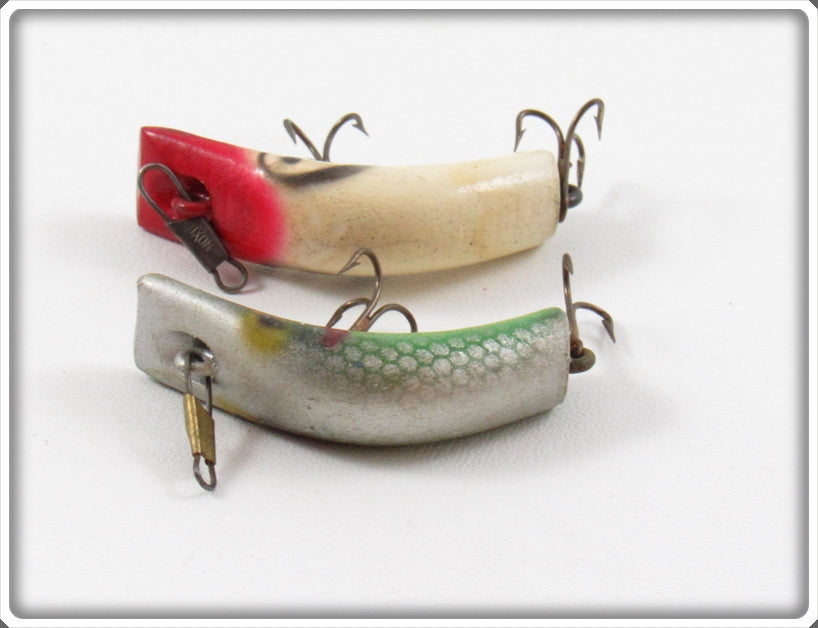 antique fishing lures lazy ike Vintage Lazy Ike Shad & Red Head White Fly Ike Lure Pair For Sale