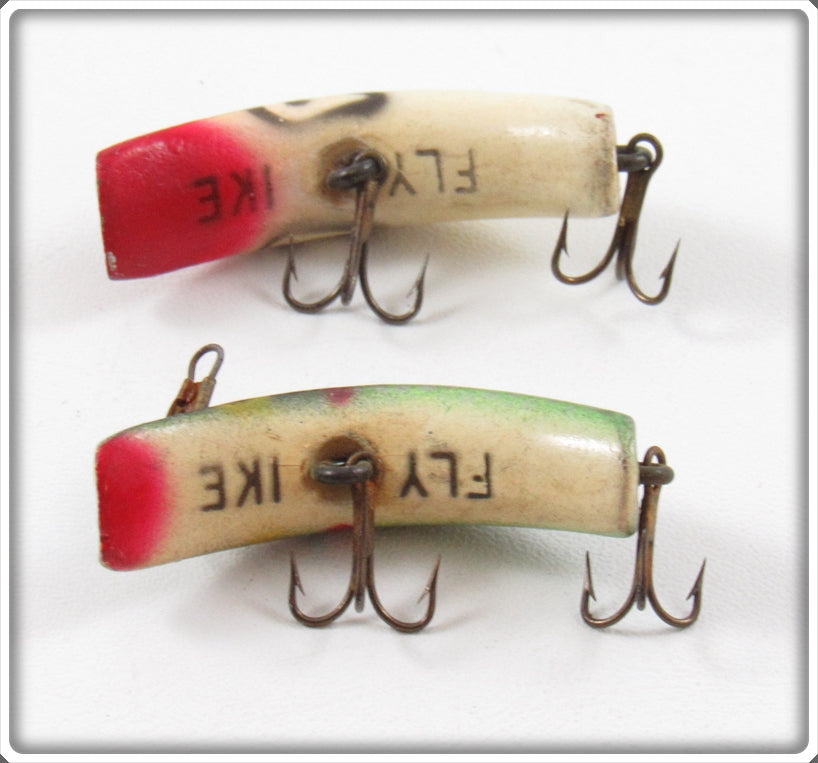 antique fishing lures lazy ike Vintage Lazy Ike Shad & Red Head White Fly Ike Lure Pair For Sale