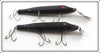 Vintage Creek Chub Solid Black Plastic Pikie Lure Pair 713 P