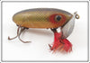 Vintage Arbogast Green Scale 3/8 Ounce Wood Jitterbug Lure