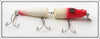 Vintage Ed Latiano Red & White Jointed Husky Pikie Lure