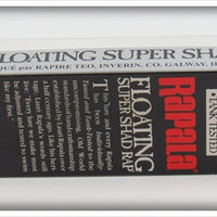 Rapala Silver Shiner Super Shad Rap SSR14 In Box