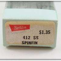 Heddon Silver Flitter Spinfin In Box