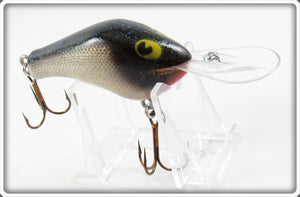 Vintage Poe's Silver & Black Super Cedar Lure