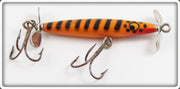 Vintage Eger Orange Black Stripes Baby Dillinger Lure