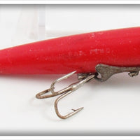 Vintage Shore's Solid Red River Shiner Lure