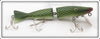 Vintage Radtke Bait Co Green Scale Jointed Pike Minnow Lure