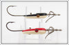 Al Foss Red & White and Black & White Oriental Wiggler No. 4 Lure Pair