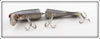 Radtke Bait Co Black & Silver Scale Jointed Pike Minnow