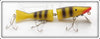 Vintage Radtke Bait Co Tiger Stripe Jointed Pike Minnow Lure