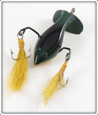 Vintage Ed Wood Green & Black Crab Crawler Lure