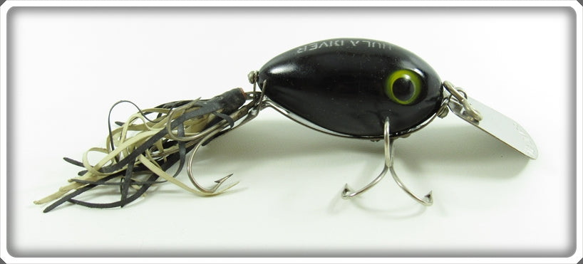 Vintage Fred Arbogast Black Hula Diver Lure