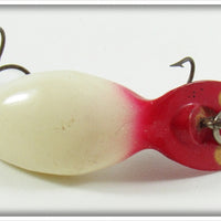 Vintage Heddon Red Head White Wee Tad Lure